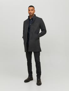 Jack & Jones Kabát -Dark Grey Melange - 12177644