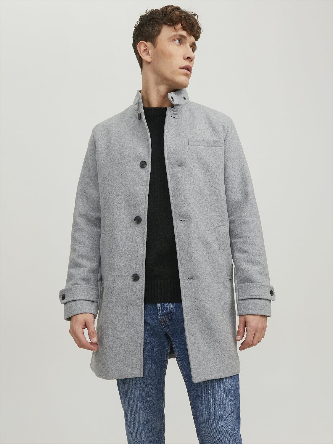 MEN FASHION Coats Casual Gray L discount 57% Jack & Jones Puffer jacket 