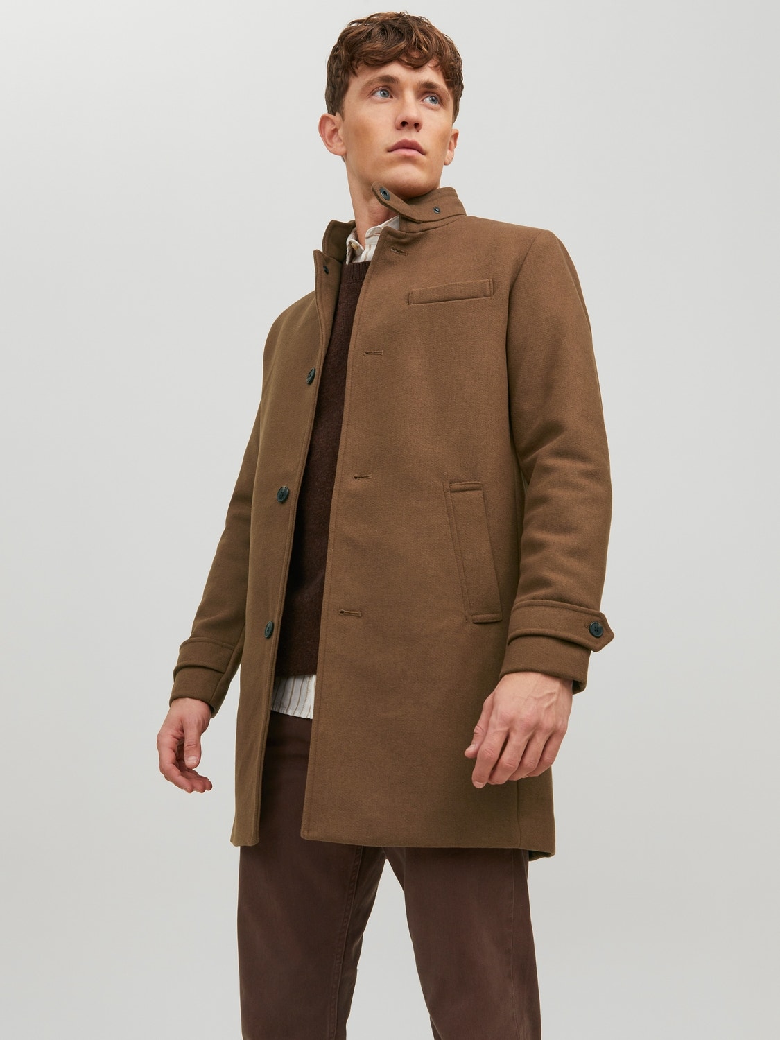 Jack & Jones Παλτό -Dark Coat Khaki - 12177644