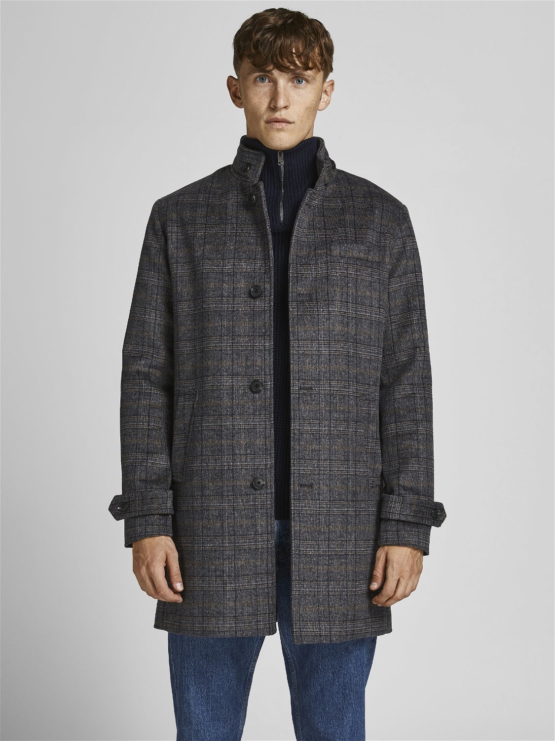 discount 57% Jack & Jones Long coat Gray L MEN FASHION Coats Basic 