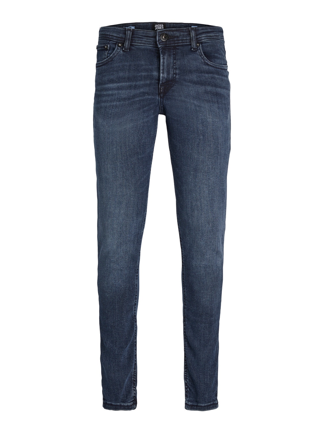 Jack & Jones JJILIAM JJORIGINAL AM 812 Skinny Fit jeans For gutter -Blue Denim - 12178287