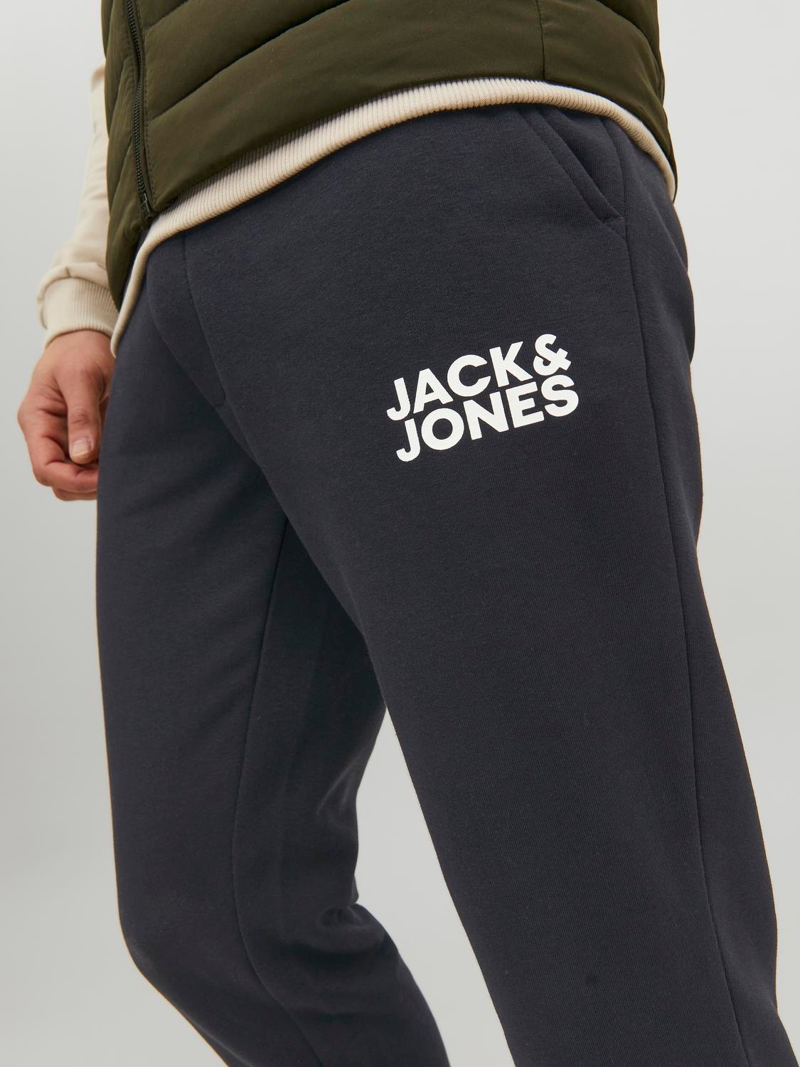 Jack & Jones Regular Fit Collegehousut -Black - 12178421