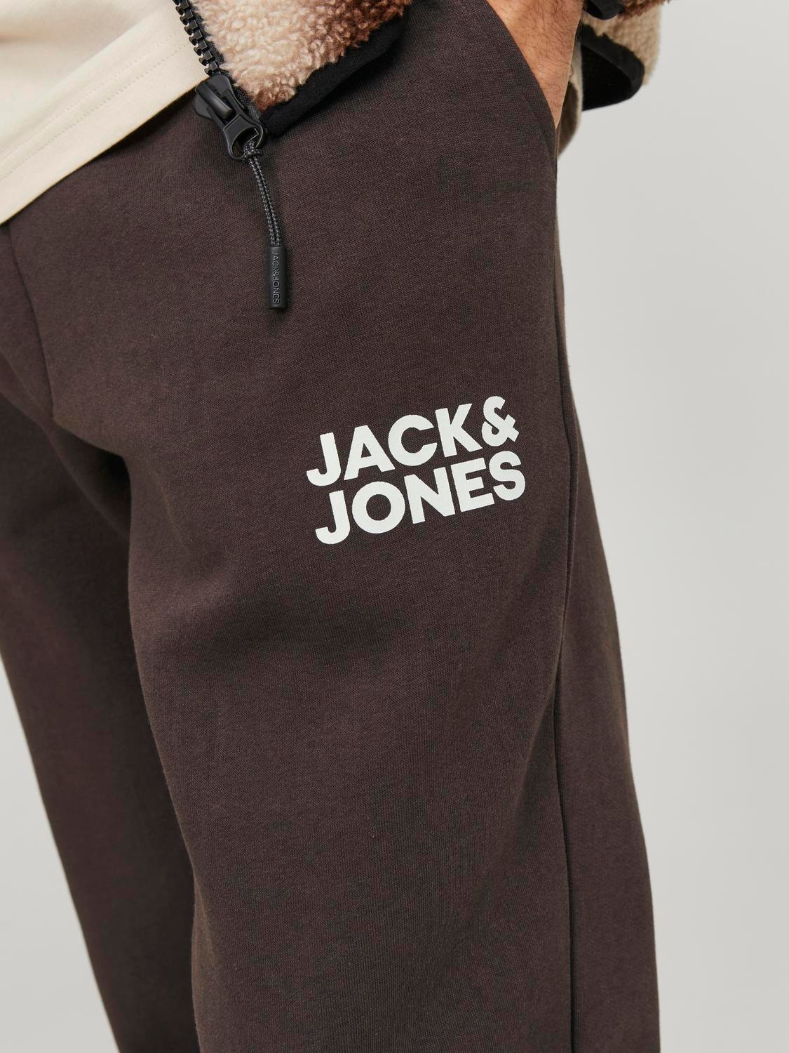 Jack & Jones Regular Fit Collegehousut -Seal Brown - 12178421