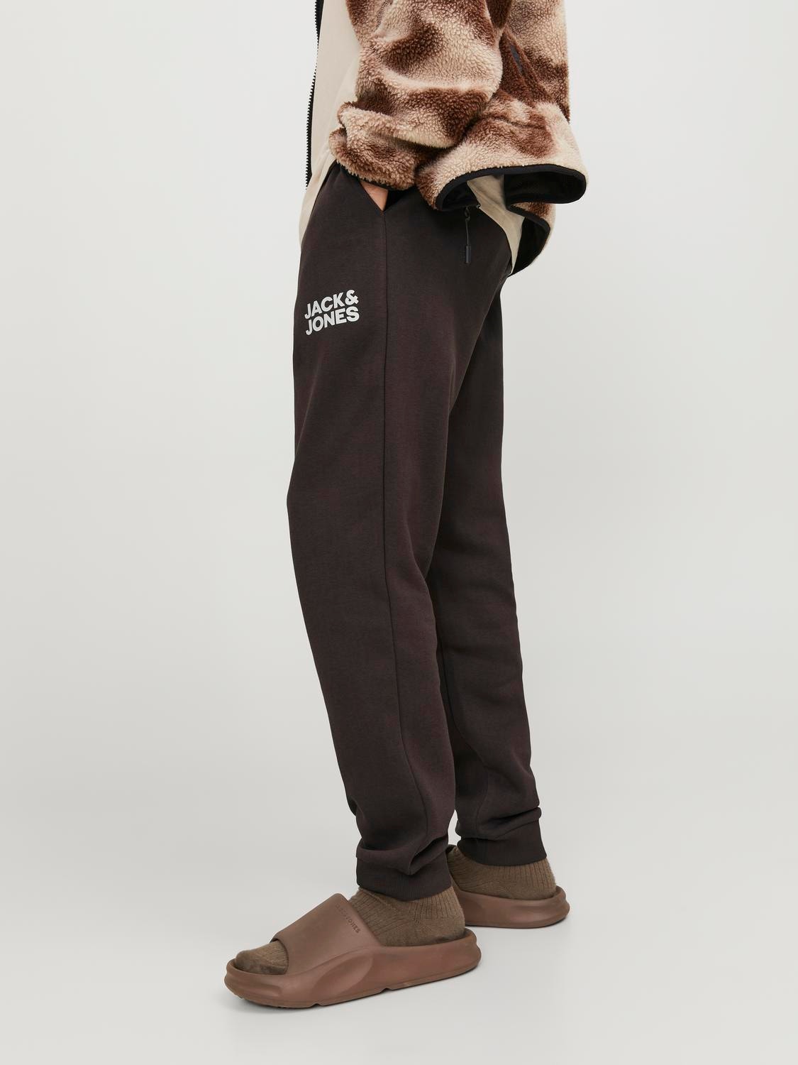 Jack & Jones Regular Fit Collegehousut -Seal Brown - 12178421