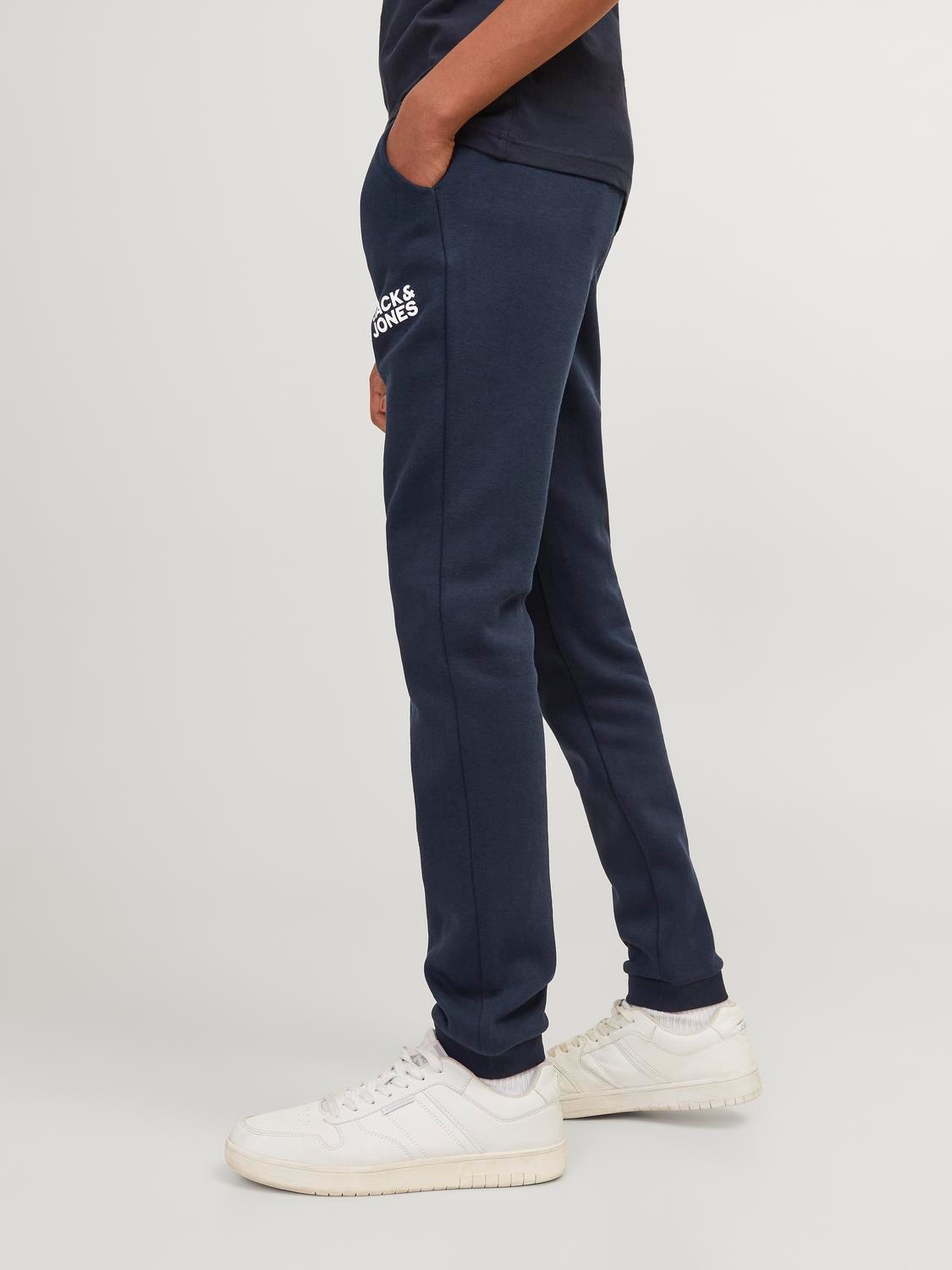 Jack & Jones Pantaloni in felpa Slim Fit Per Bambino -Navy Blazer - 12179798