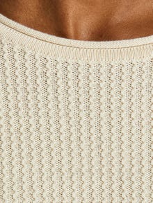 Jack & Jones Vienspalvis Apatinis megztinis -Whisper White - 12179861