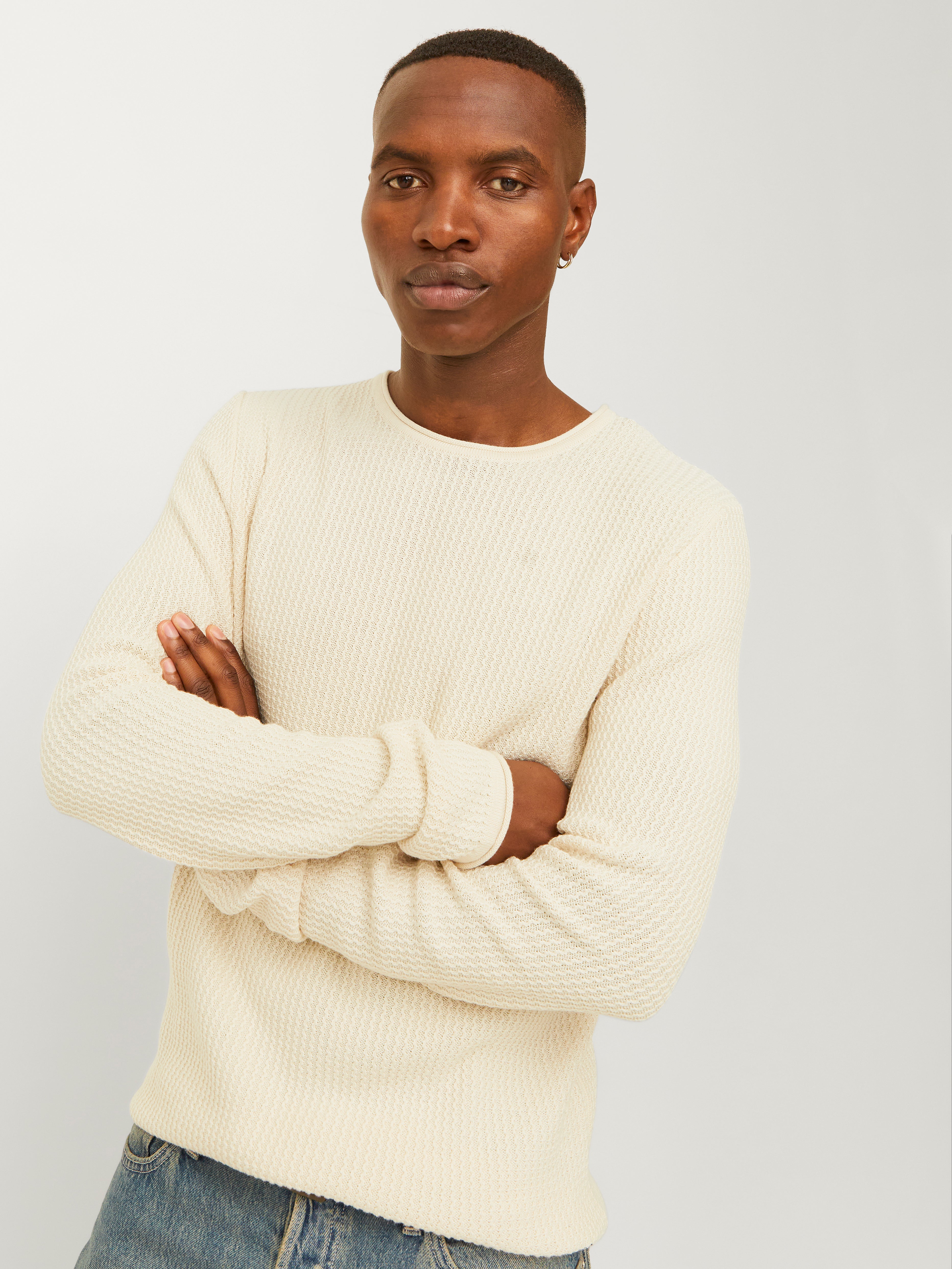 Jack & Jones Plain Crew Neck Jumper - 12179861