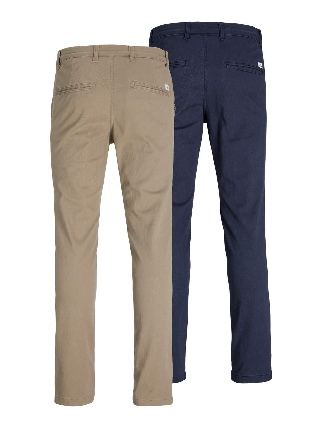 Jack & Jones 2-balení Slim Fit Plátěné kalhoty Chino -Beige - 12180705