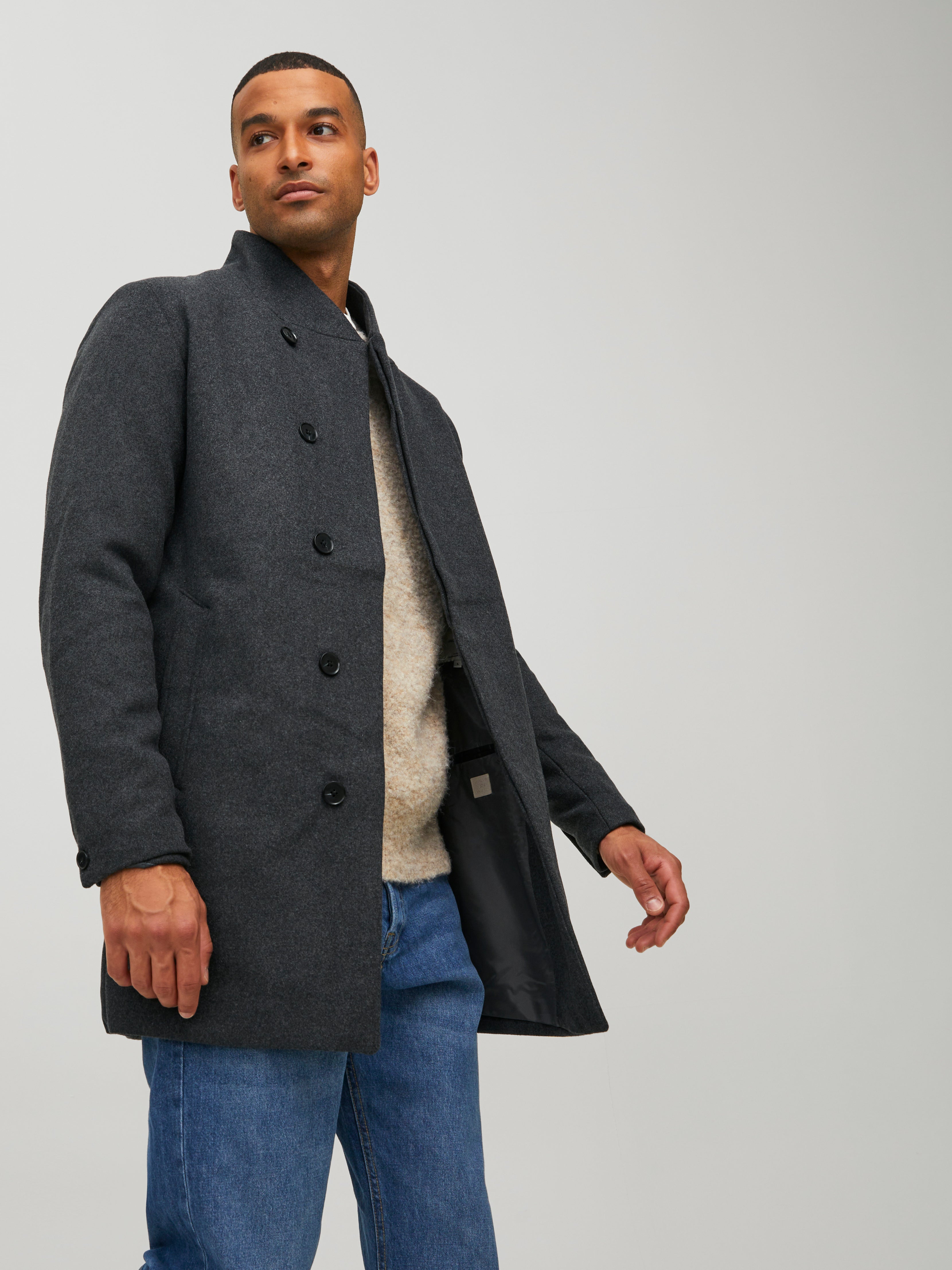 Mens wool outlet coats with hood