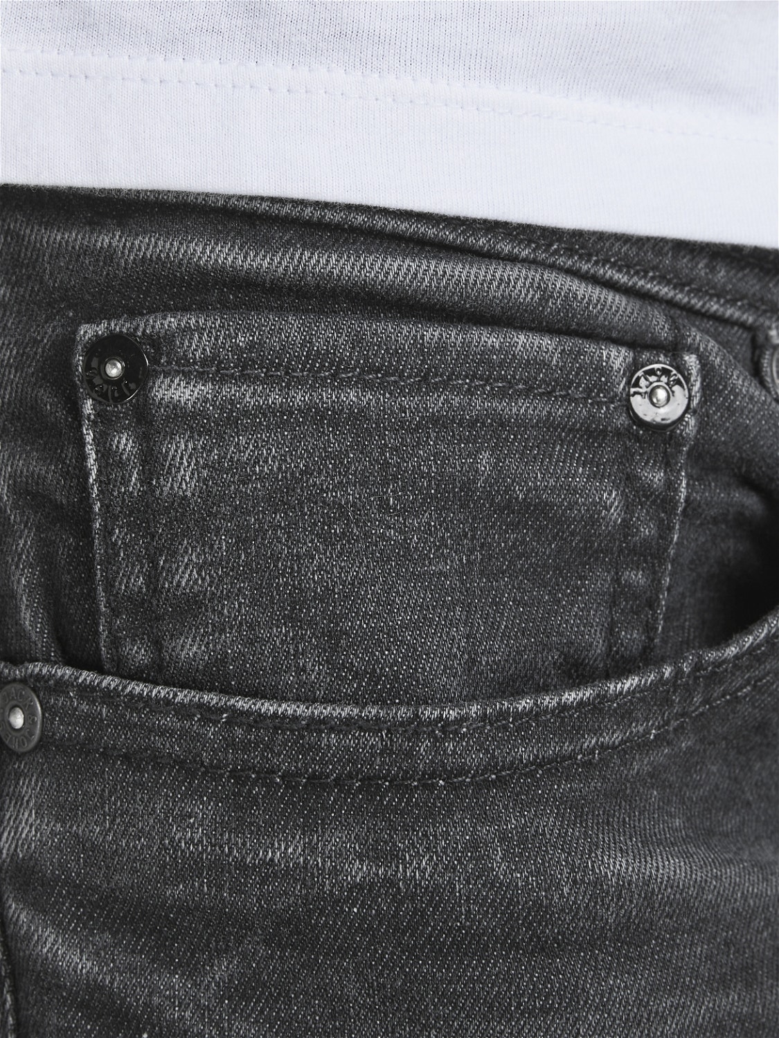 Jack & Jones JJITIM JJORIGINAL JOS 119 Slim Straight Fit jeans -Grey Denim - 12181054