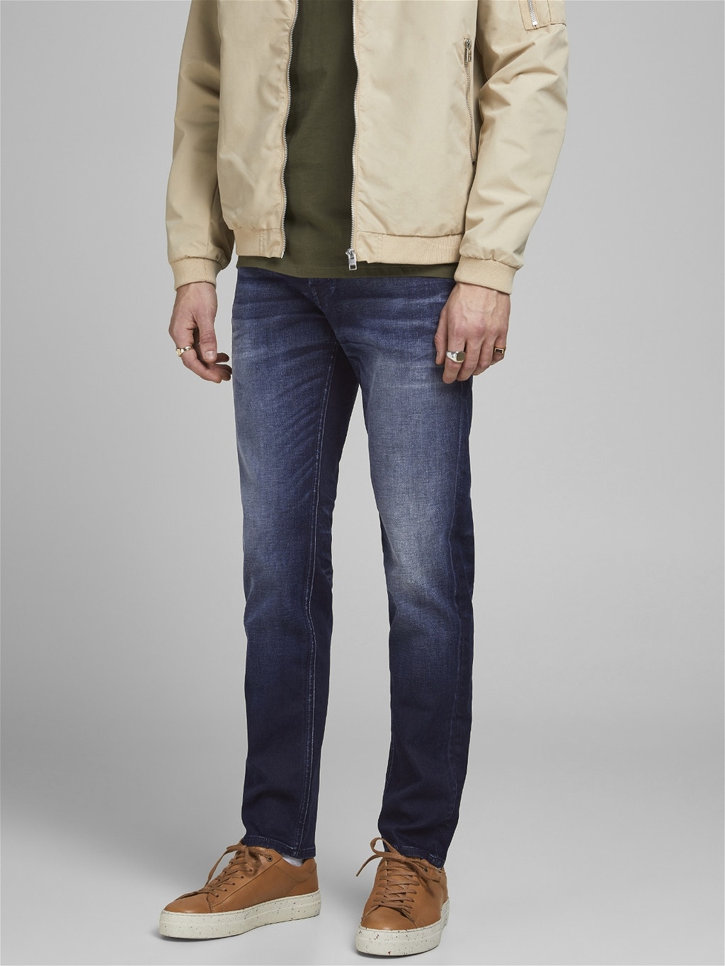 Vechter diefstal gek geworden Mike Original JOS 597 Indigo Knit Comfort fit jeans | Medium Blue | Jack &  Jones®