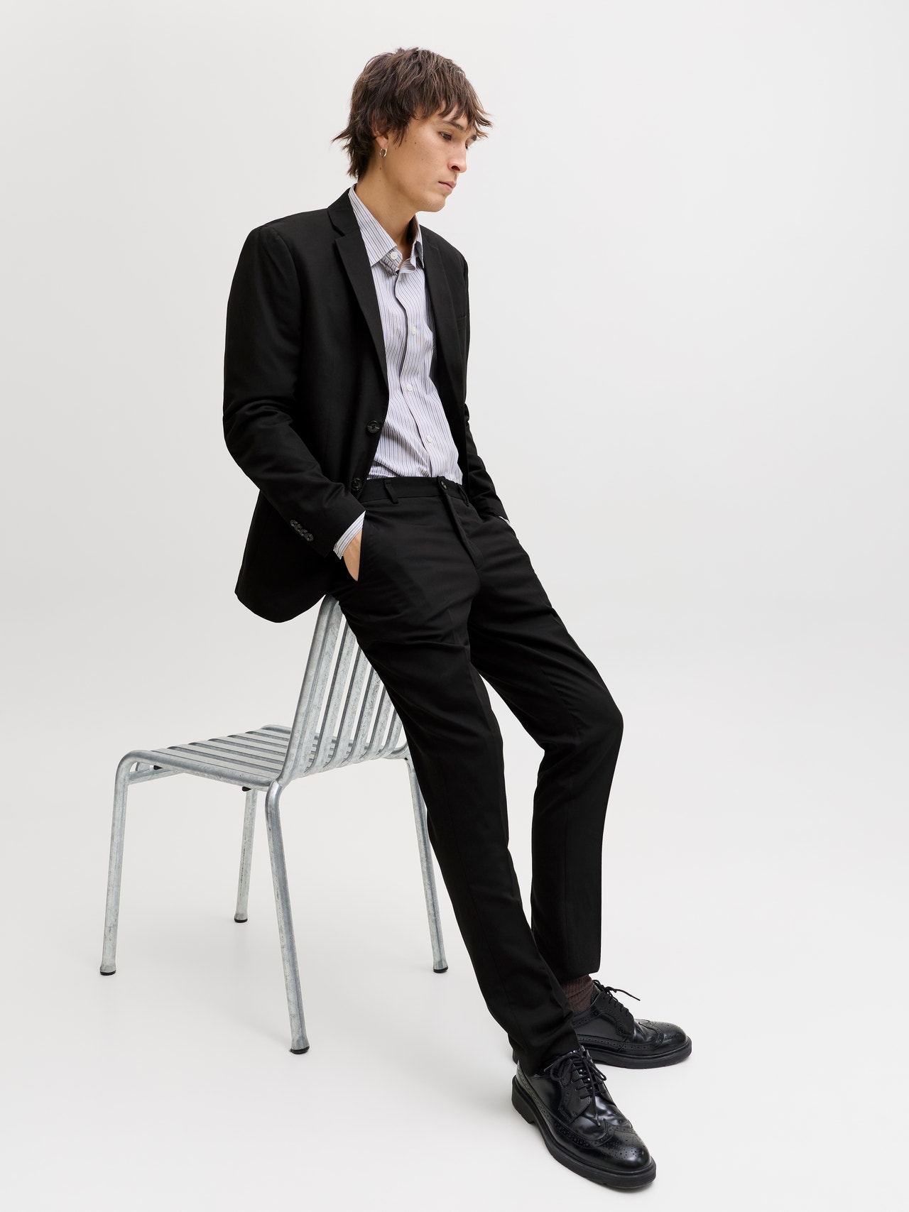 Abito Uomo Jack & Jones Jprfranco - Due Pezzi, Taglie Forti, Poliestere-viscosa-elastan - Foto 4