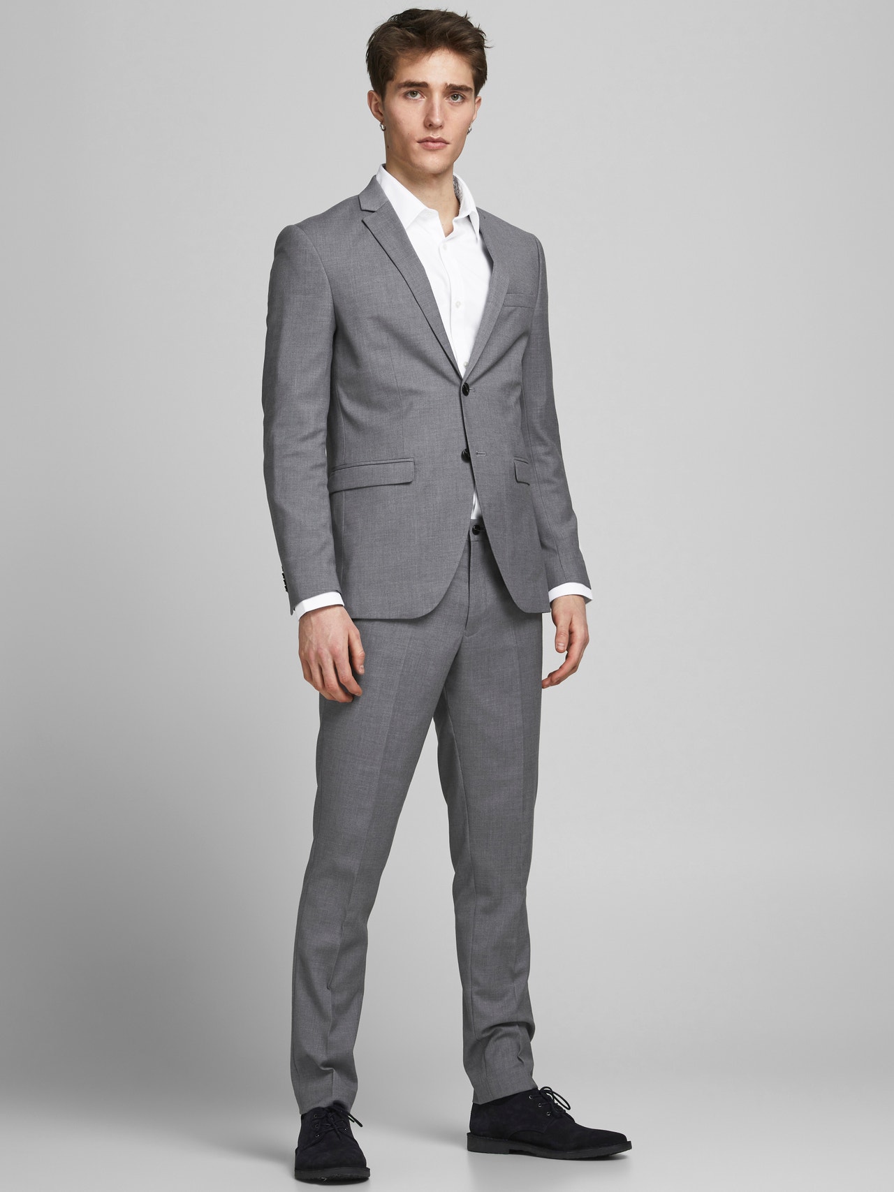 Jack & Jones JPRFRANCO Super Slim Fit Anzug -Light Grey Melange - 12181339