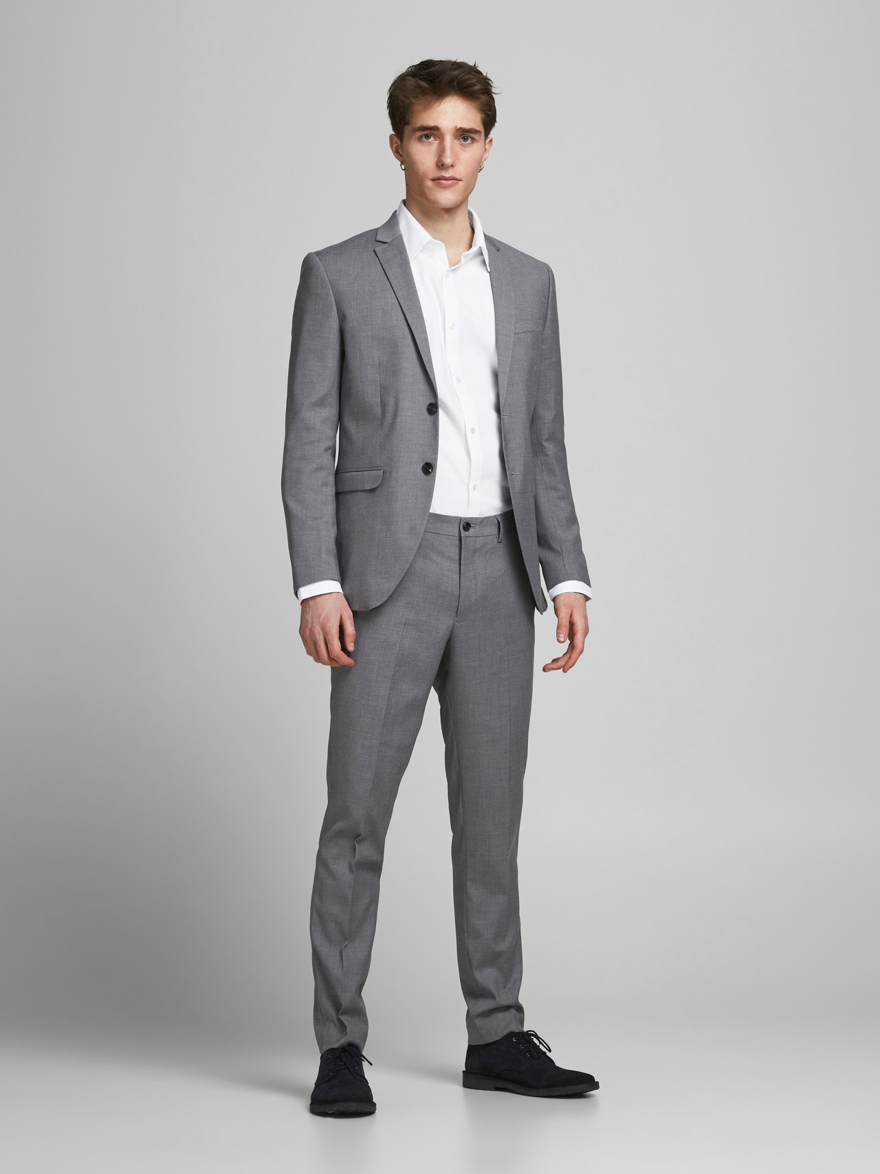 Jack & Jones JPRFRANCO Super Slim Fit Suit -Light Grey Melange - 12181339