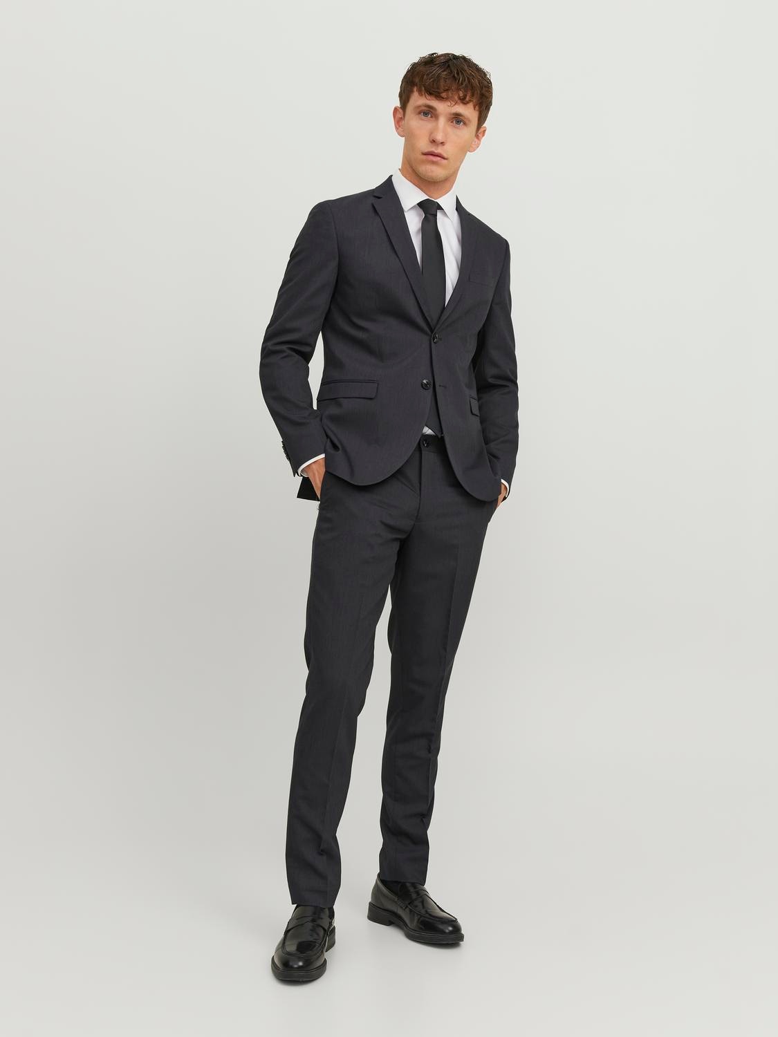 Jack & Jones JPRFRANCO Super Slim Fit Suit -Dark Grey Melange - 12181339