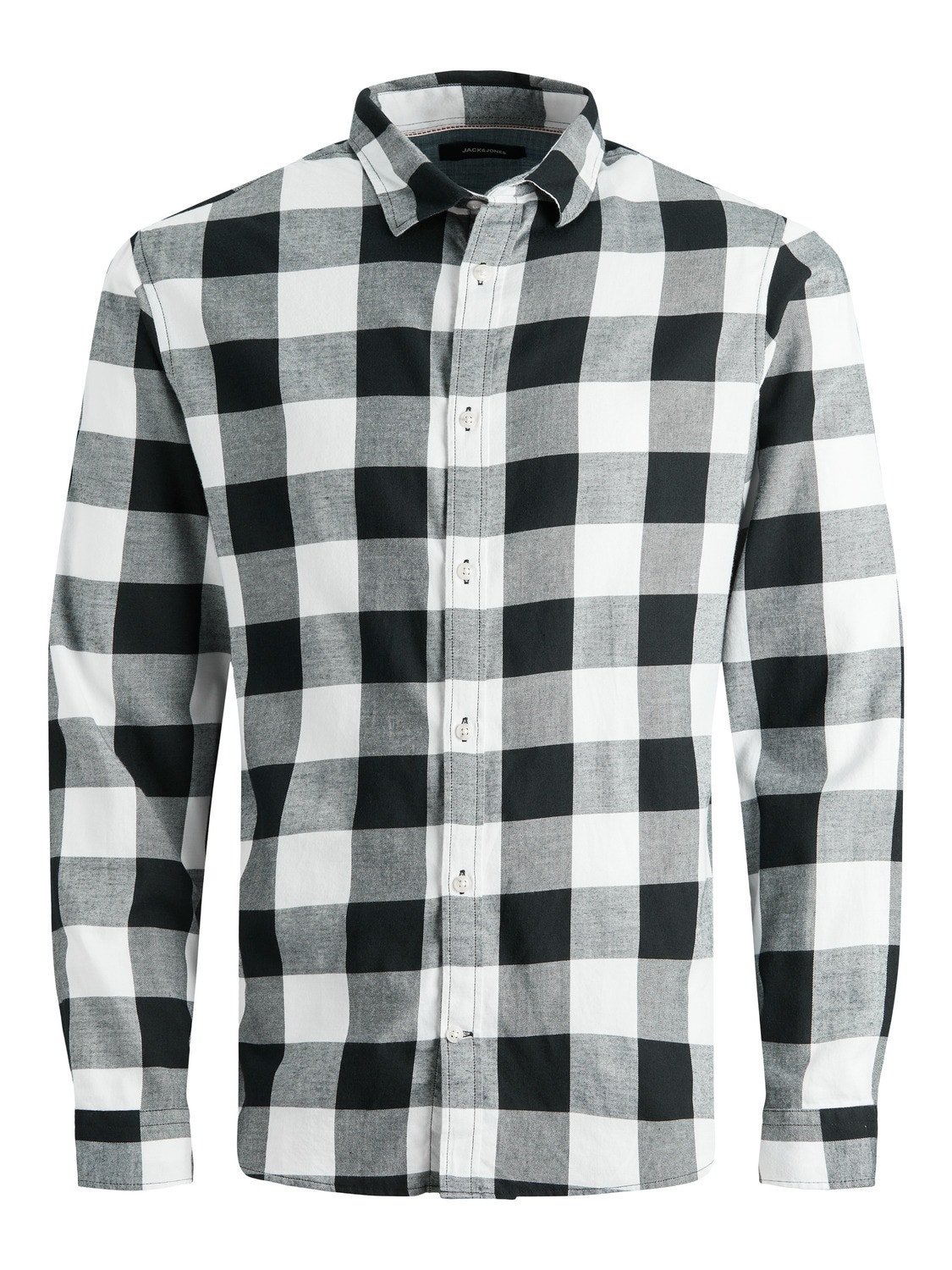 Slim Fit Checked shirt | White | Jack & Jones®