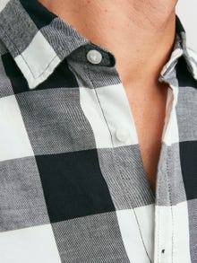 Jack & Jones Slim Fit Rutig skjorta -Whisper White - 12181602