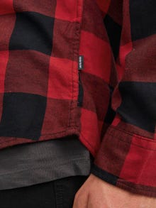 Jack & Jones Slim Fit Koszula w kratę -Brick Red - 12181602
