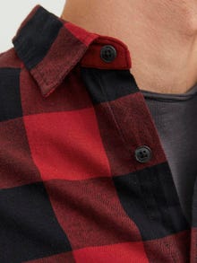 Jack & Jones Slim Fit Ternet skjorte -Brick Red - 12181602
