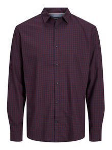 Jack & Jones Slim Fit Geruit overhemd -Navy Blazer - 12181602