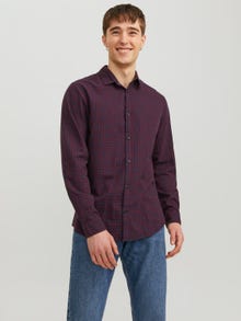 Jack & Jones Slim Fit Ternet skjorte -Navy Blazer - 12181602