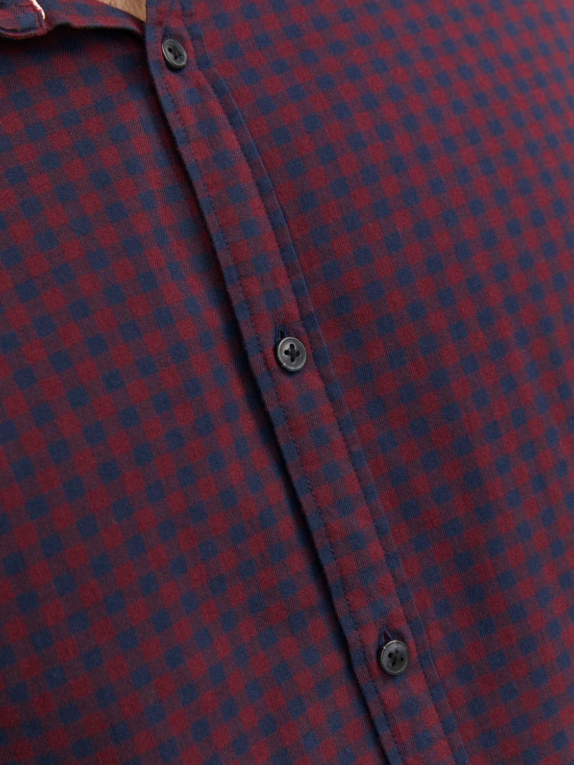 Jack & Jones Slim Fit Rutete skjorte -Navy Blazer - 12181602