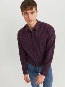 Jack & Jones Slim Fit Rutete skjorte -Navy Blazer - 12181602