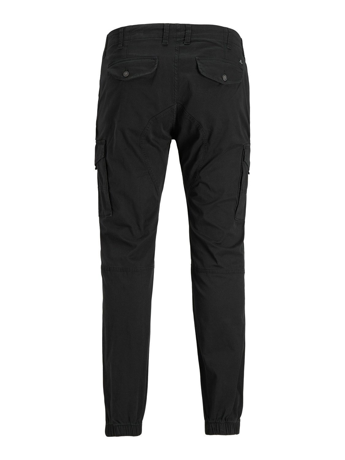 Fran High Rise Tapered Cargo Trousers Black