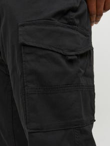 Jack & Jones Παντελόνι Slim Tapered Fit Cargo Μεγάλο μέγεθος -Black - 12181655
