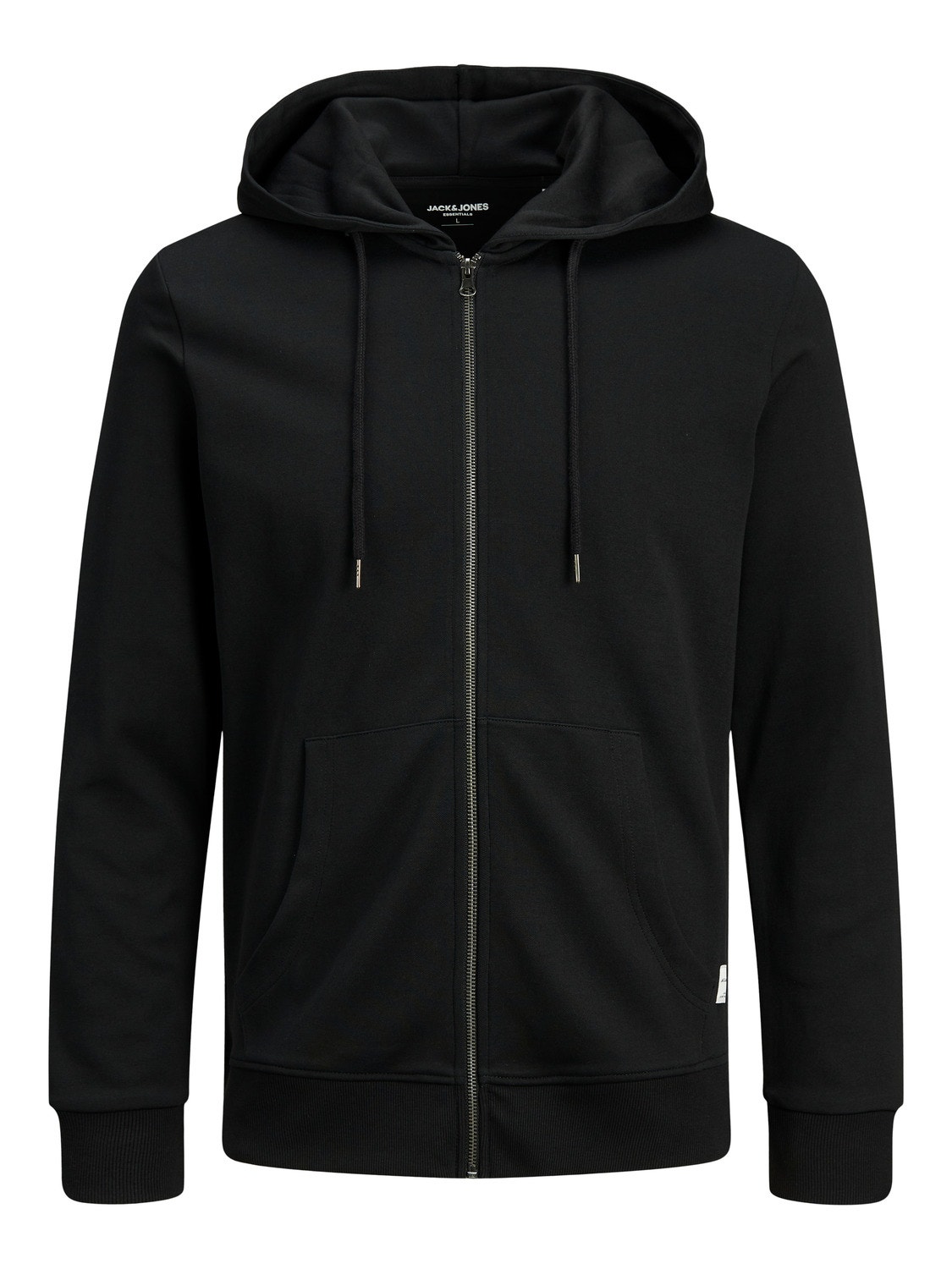 Jack & Jones Plain Zip hoodie -Black - 12181901