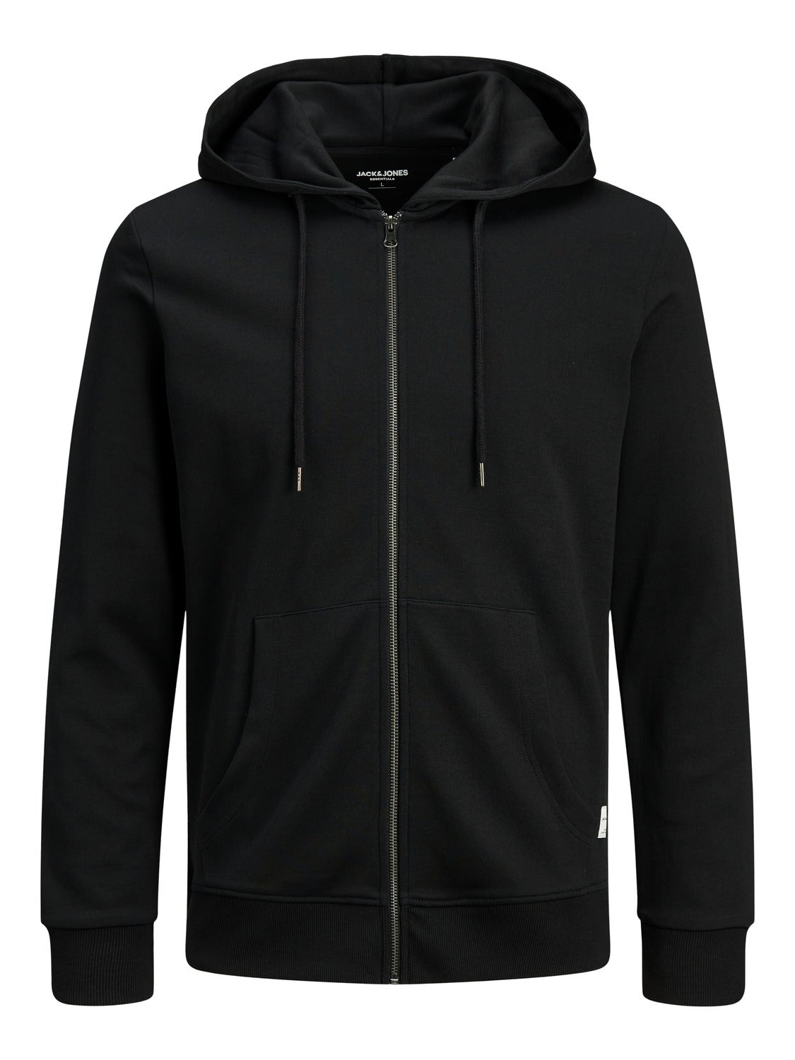 Sweat capuche zipp Uni Noir Jack Jones