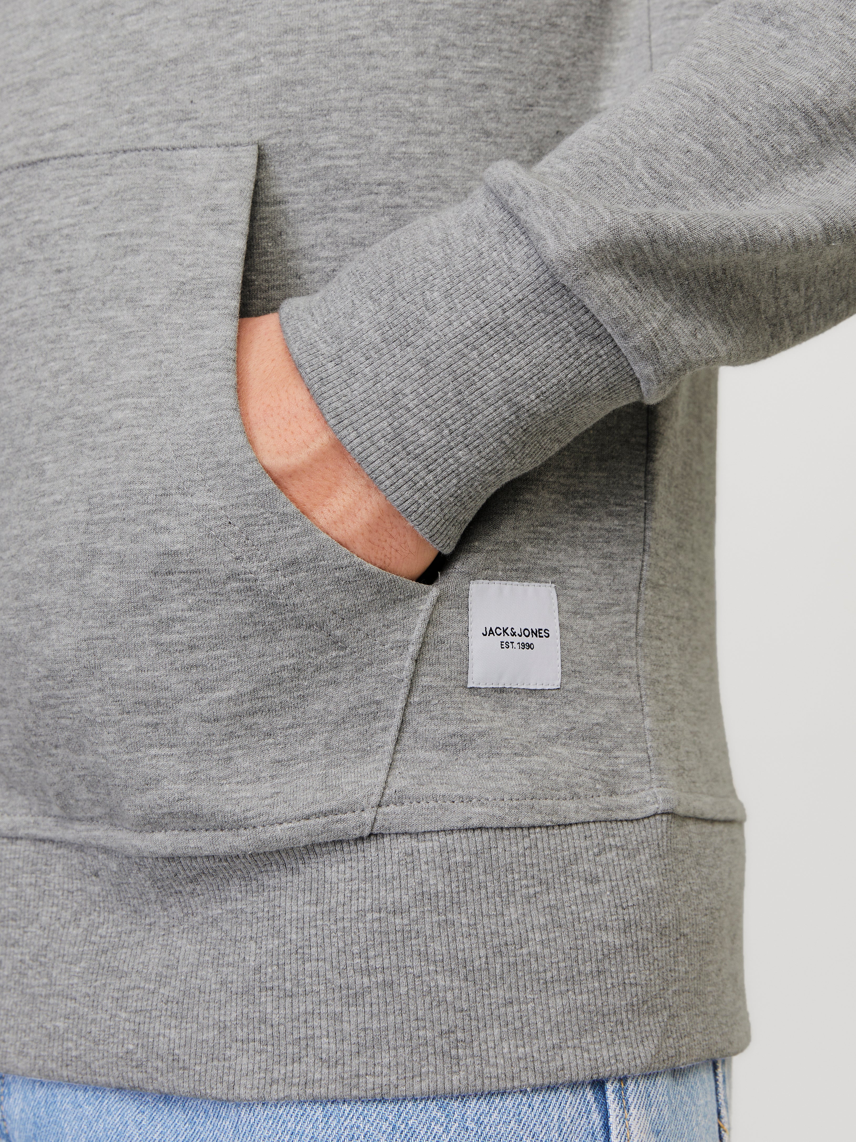 Jack&Jones felpa uomo Apot grigio antracite main image 1