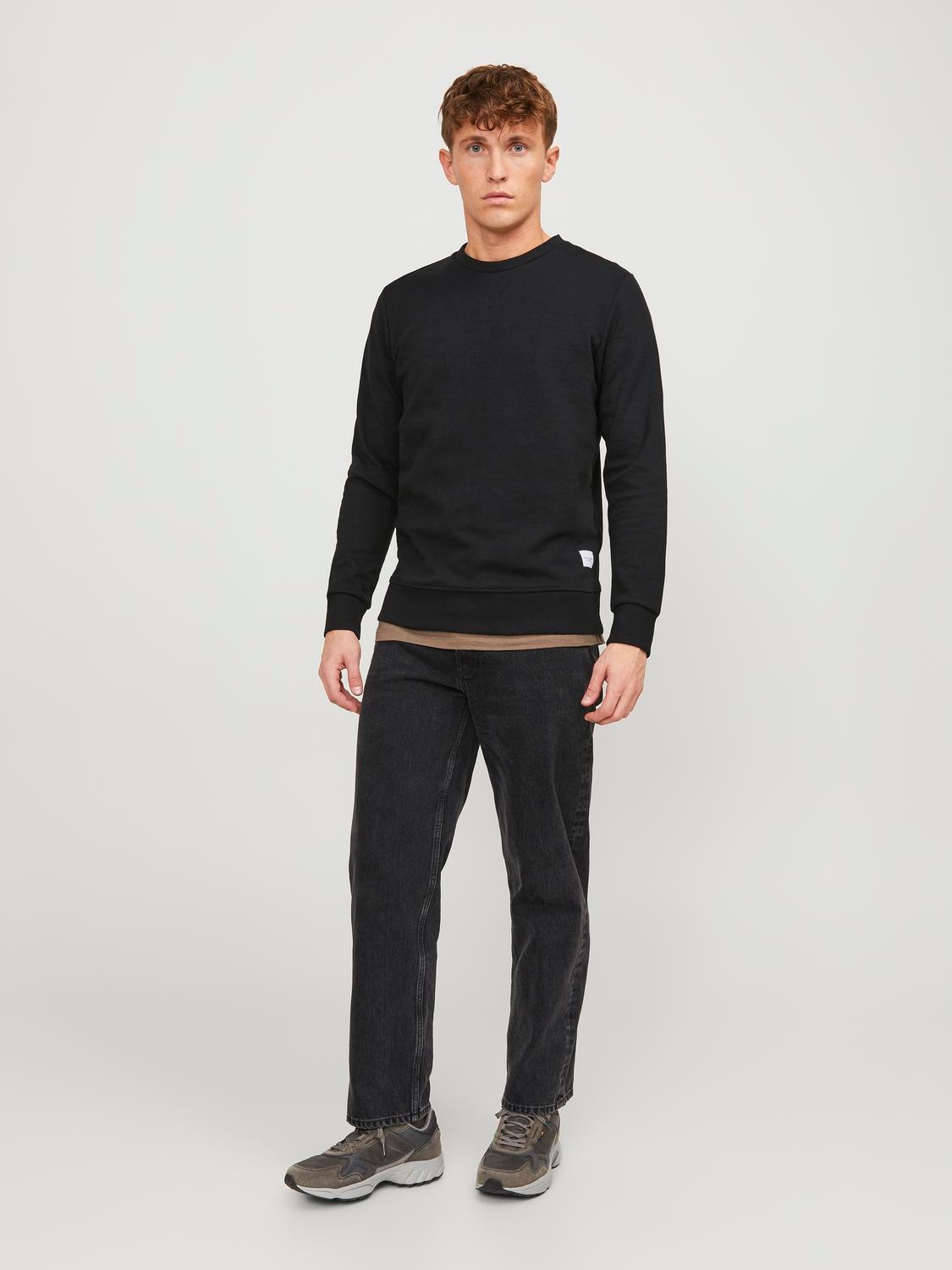 Jack & Jones Plain Sweatshirt -Black - 12181903
