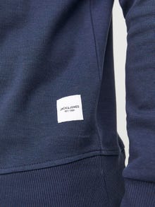 Jack & Jones Gładki Bluza z okrągłym dekoltem -Navy Blazer - 12181903
