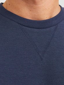 Jack & Jones Einfarbig Sweatshirt mit Rundhals -Navy Blazer - 12181903