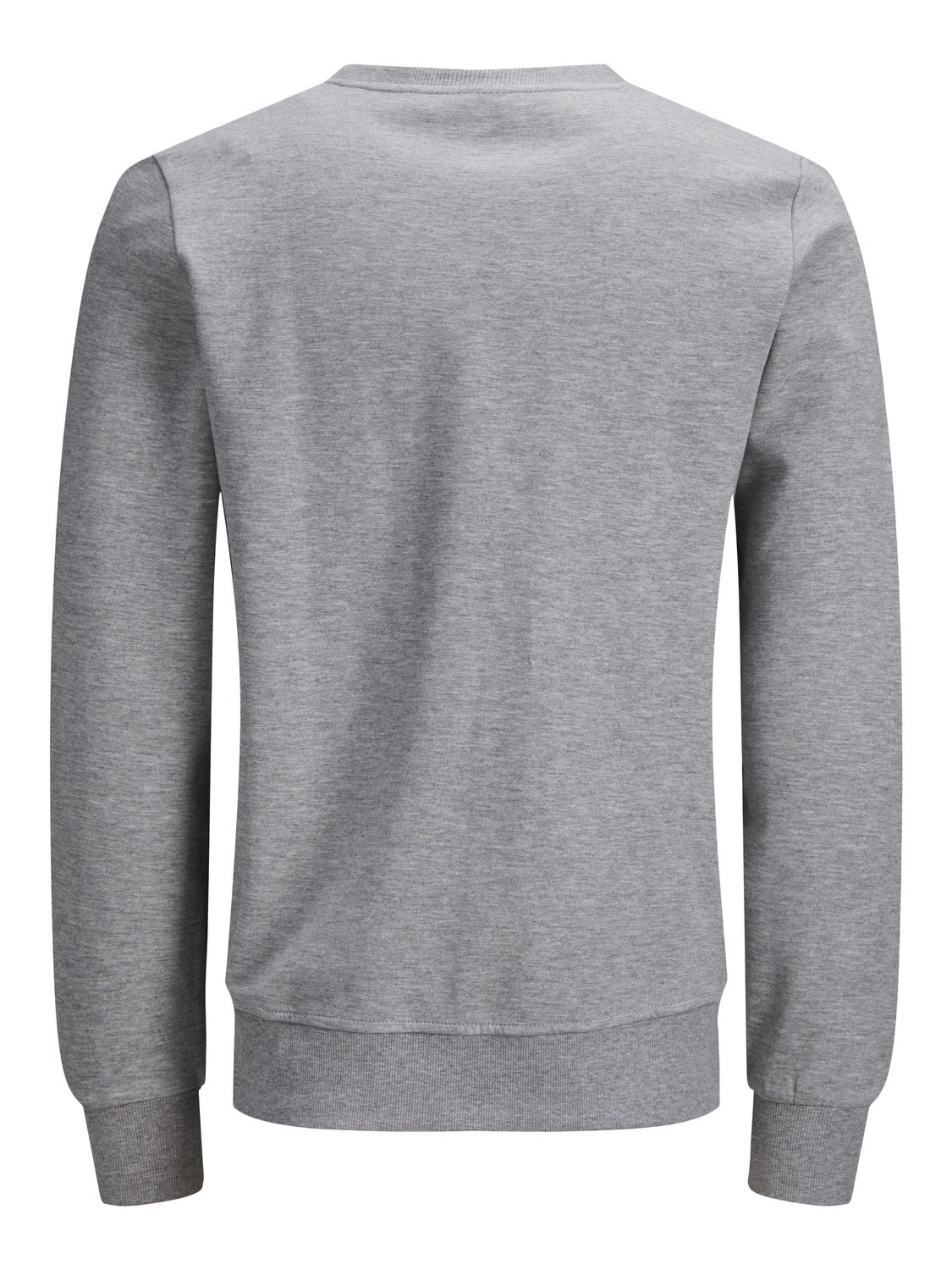Jack & Jones Ensfarvet Sweatshirt med rund hals -Light Grey Melange - 12181903