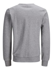 Jack & Jones Plain Crew neck Sweatshirt -Light Grey Melange - 12181903