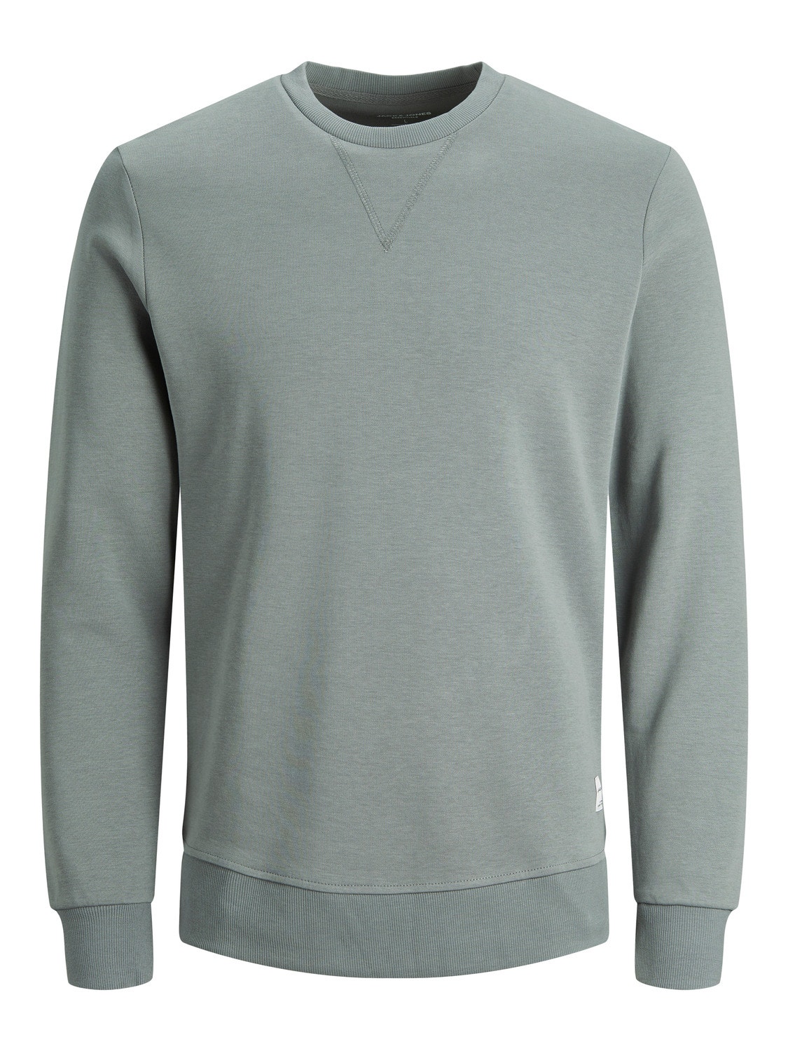 Jack & Jones Plain Crewn Neck Sweatshirt -Sedona Sage - 12181903