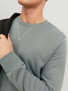 Jack & Jones Ensfarvet Sweatshirt med rund hals -Sedona Sage - 12181903