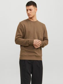 Jack & Jones Einfarbig Sweatshirt mit Rundhals -Otter - 12181903