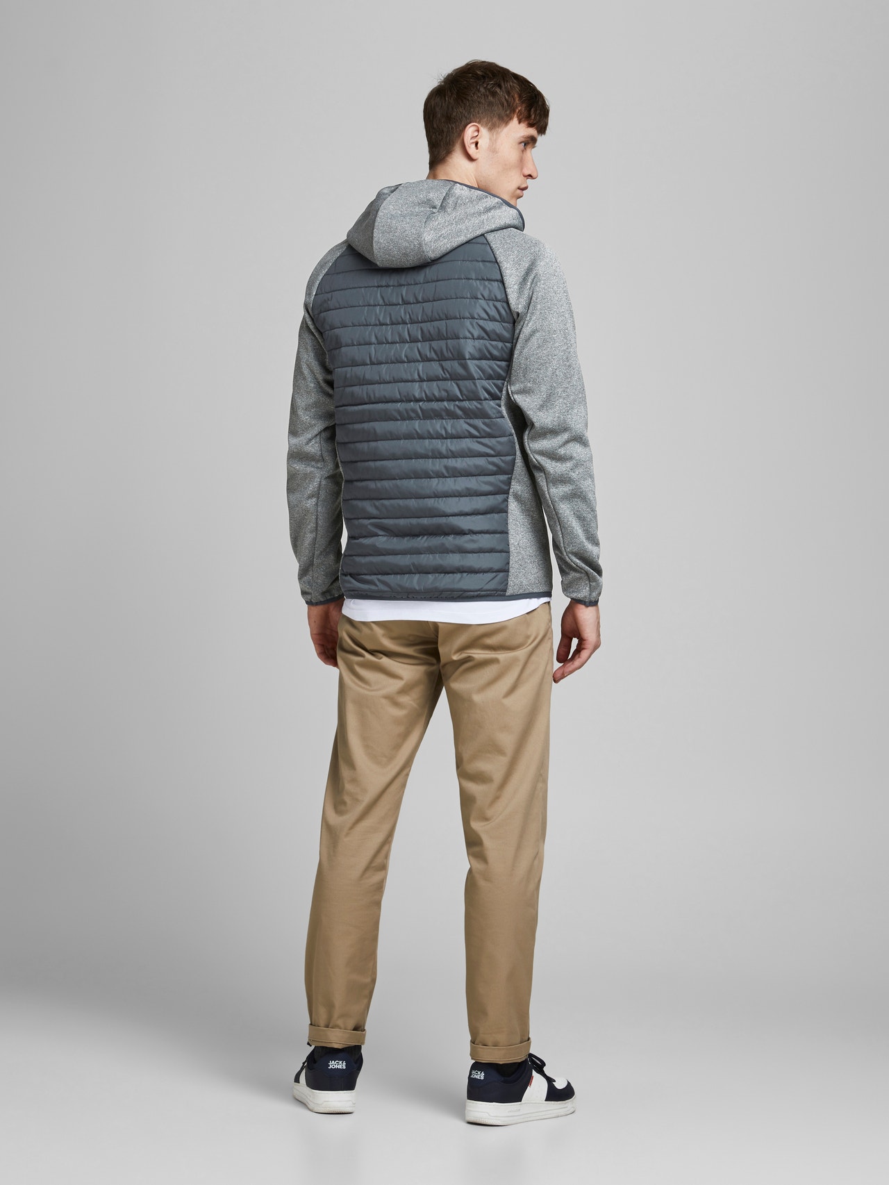 Jack & Jones Hybriditakki -Grey Melange - 12182242