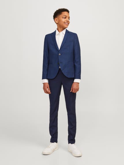 WE Fashion Jongens slim fit blazer met dessin WE Fashion Jongens slim fit blazer met dessin