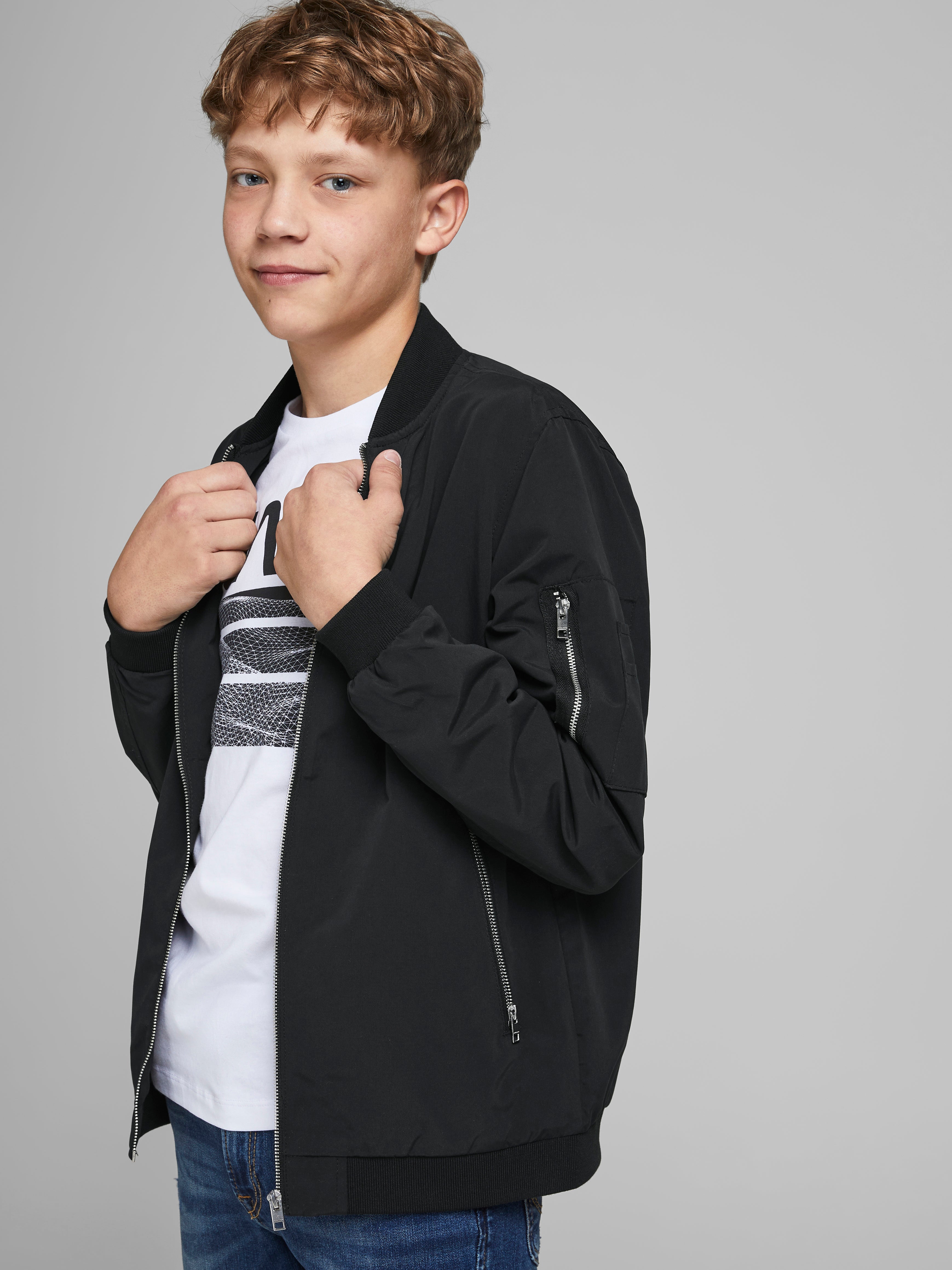 Boys black outlet bomber