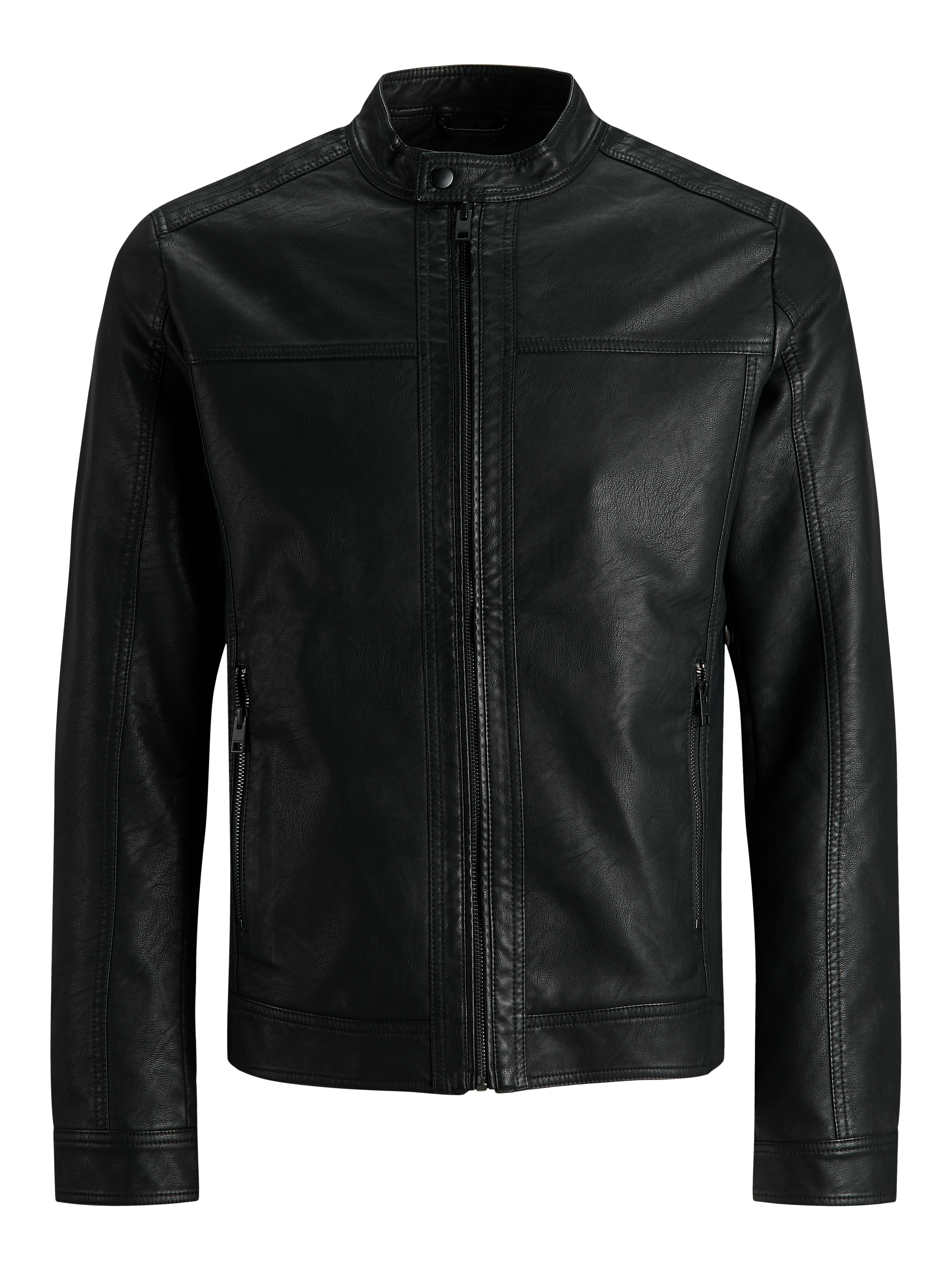 Biker Jacket Cazadora De Cuero Jack And Jones Chaqueta Jack And