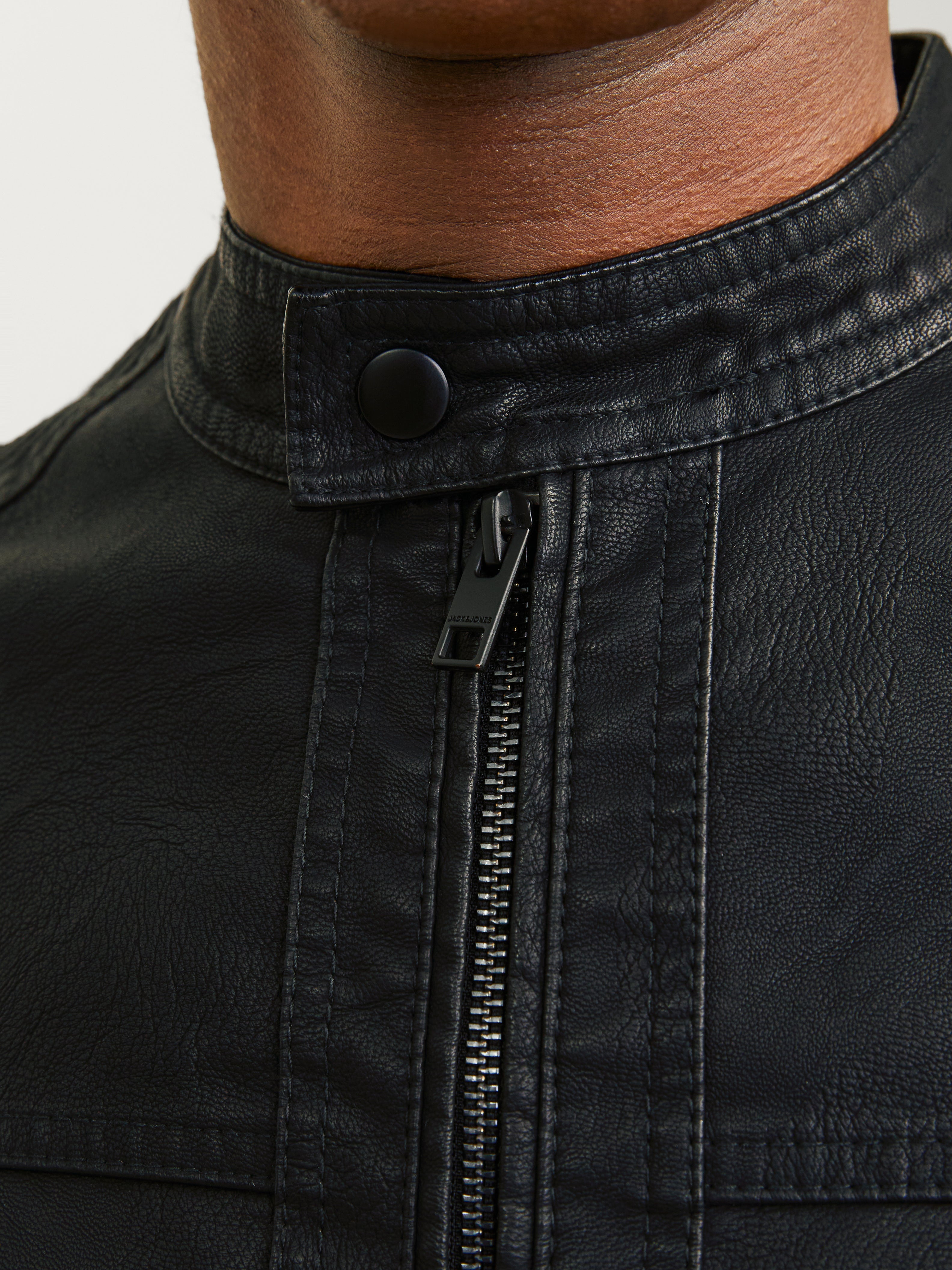 Synthetic leather jacket | Black | Jack & Jones®