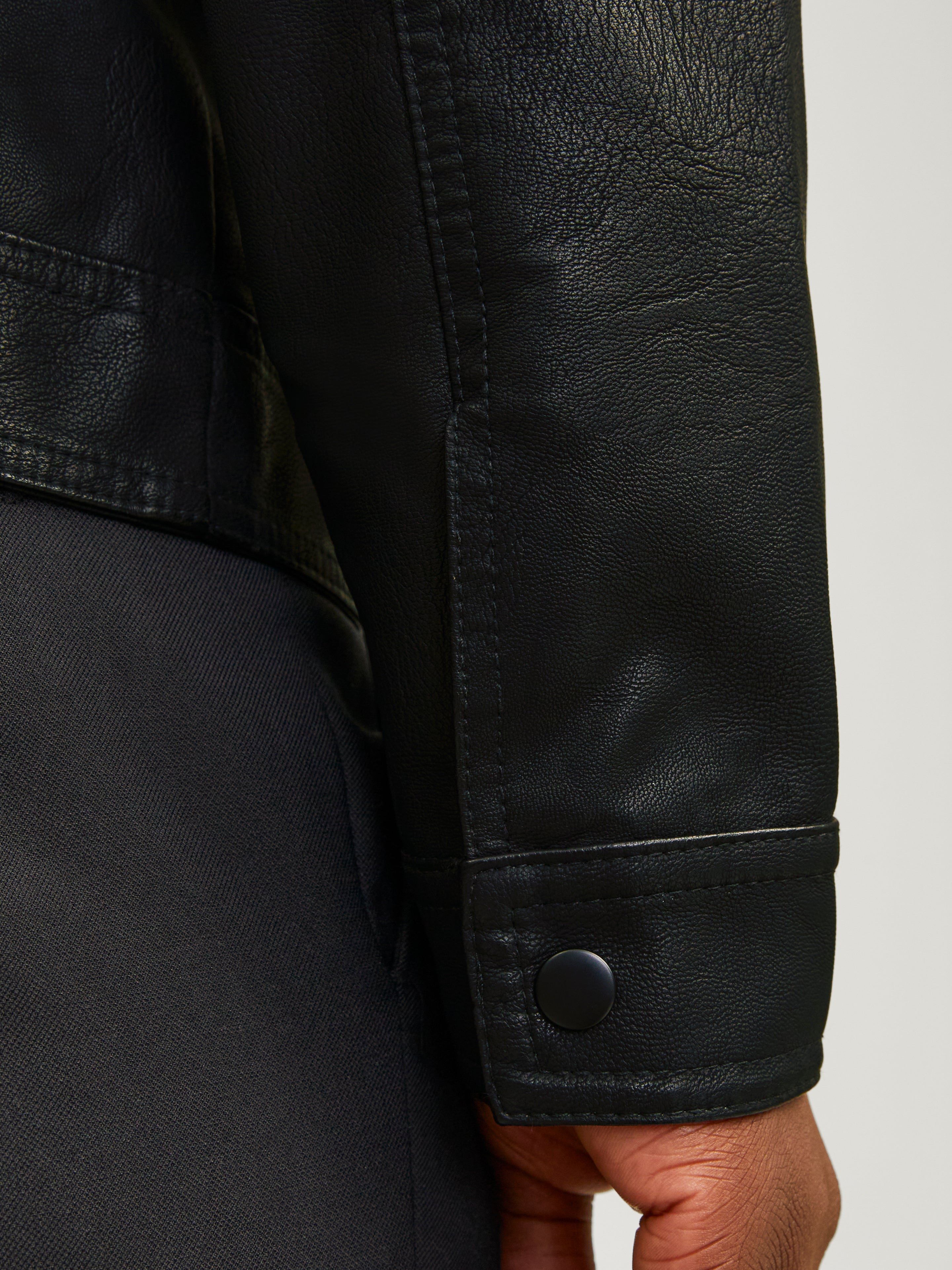 Synthetic leather jacket | Black | Jack & Jones®