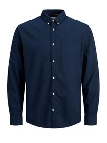 Jack & Jones Slim Fit Avslappnad skjorta -Navy Blazer - 12182486