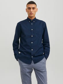 Jack & Jones Slim Fit Rento paita -Navy Blazer - 12182486