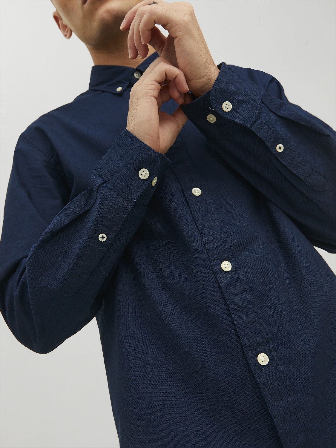 Jack & Jones Slim Fit Casual shirt -Navy Blazer - 12182486