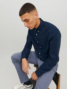Jack & Jones Slim Fit Rento paita -Navy Blazer - 12182486